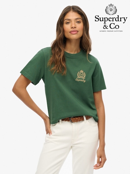 Superdry Grey Country Club Boxy Loose T-Shirt (V25834) | £25