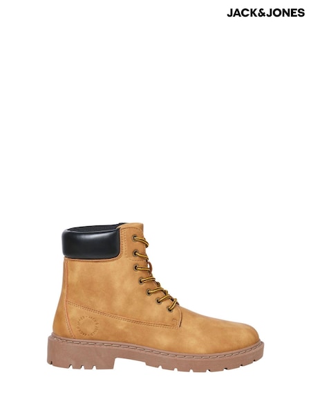 JACK & JONES Yellow Lace Up Boots (V25866) | £45