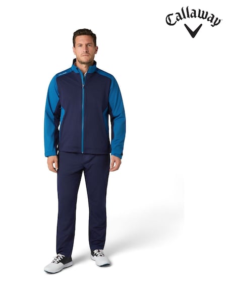Callaway Apparel Blue Emea Full Zip Stormlite III Waterproof Jacket (V26318) | £100