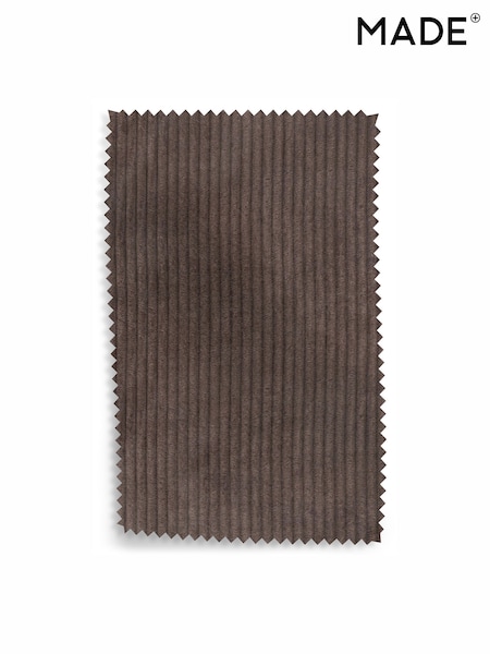 MADE.COM Chocolate Brown Matt Corduroy Upholstery Swatch (V26486) | £0