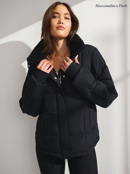 YPB Abercrombie & Fitch Black Puffer Jacket (V26495) | £130
