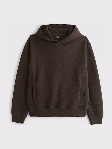 YPB Abercrombie & Fitch Brown YPB Textured Popover Hoodie (V26507) | £69