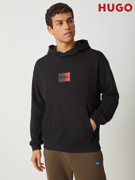 HUGO Black Gradient Logo Hoodie (V26545) | £129