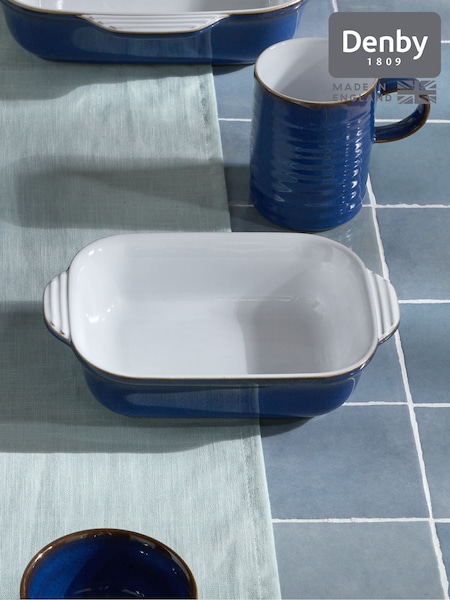 Denby Imperial Blue Small Rectangular Oven Dish (V26990) | £35