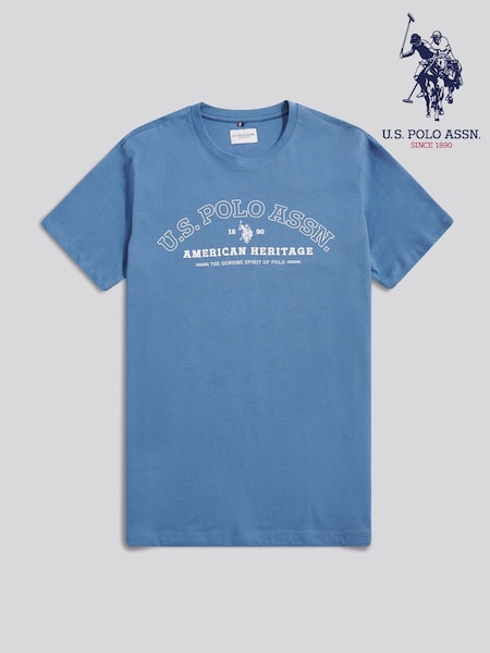 U.S. Polo Assn Blue Heritage Graphic T-Shirt (V27068) | £28