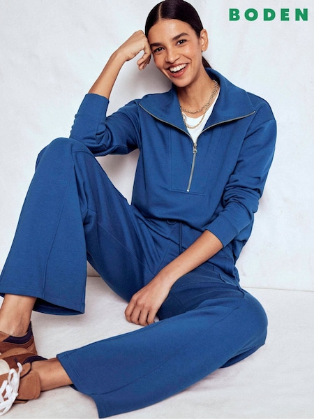 Boden Blue Wide Leg Joggers (V27170) | £79