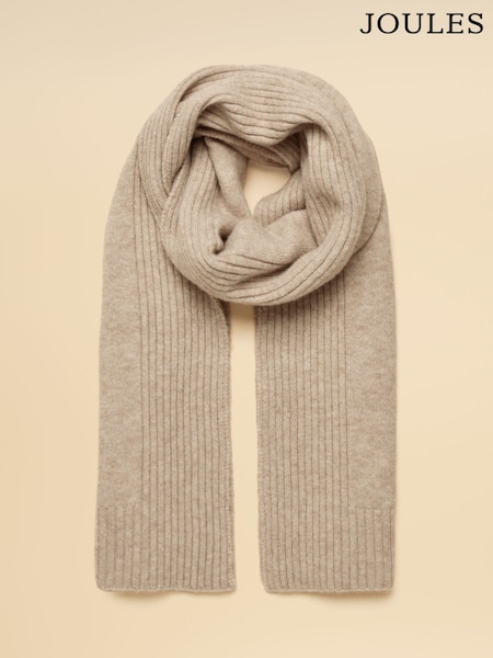Oatmeal - Joules Fine Knit Scarf