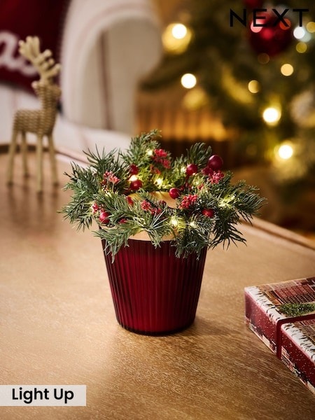 Light Up Wreath Candle