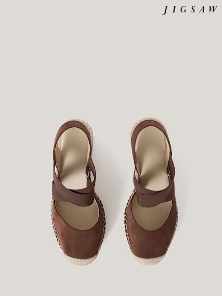 Jigsaw Brown Spanish Wedge Espadrilles (V27474) | £98