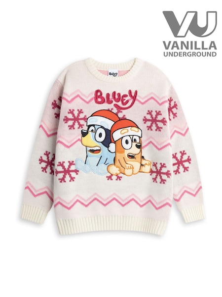 Vanilla Underground Brown Bluey Christmas Jumper (V27501) | £27