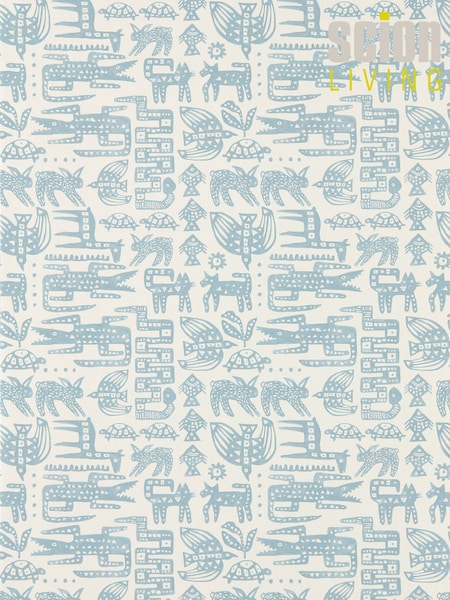 Scion Blue Twycross Oakham 10M Wallpaper (V27672) | £80