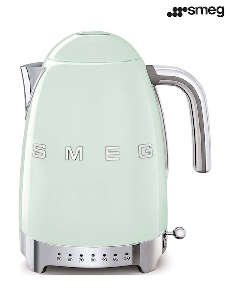 Smeg Pastel Green 1.7L Jug Kettle with Acoustic Alarm (V27698) | £180