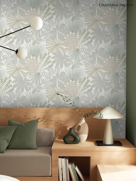 Graham & Brown Sage Bohemia 10M Wallpaper (V27710) | £85