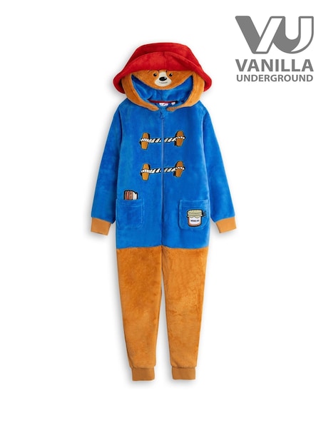 Vanilla Underground Blue Paddington Bear Fleece Character All-In-One (V27776) | £24
