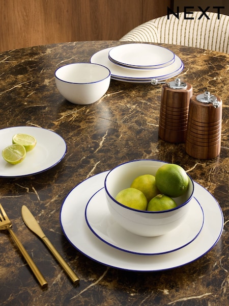 12 Piece Rim Dinner Set