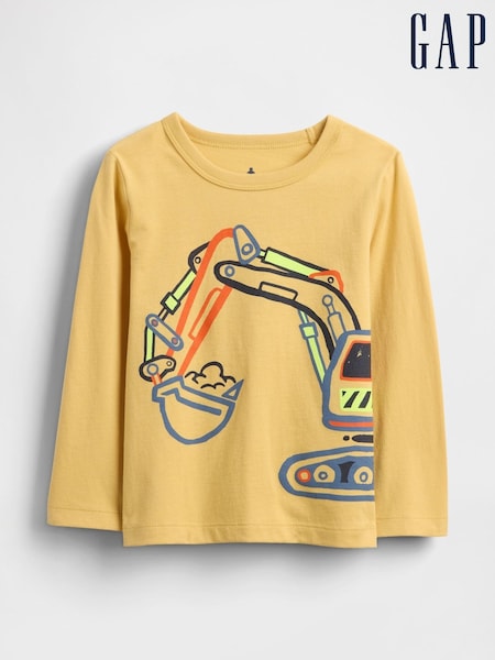 Gap Yellow Graphic T-Shirt (6mths-5yrs) (V27850) | £10