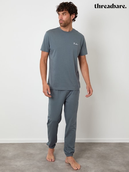 Threadbare Sky Blue Pyjamas Set (V28025) | £22