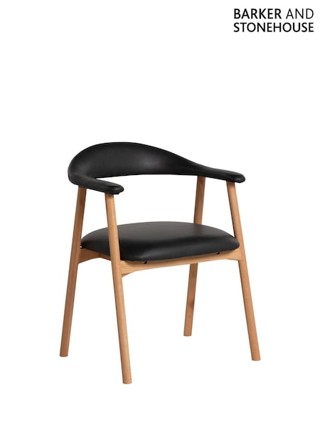 Barker and Stonehouse Natural Lerman Faux Leather Dining Chair (V28151) | £125
