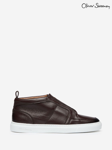 Oliver Sweeney Deer Leather Slip-on Brown Trainers (V28501) | £299