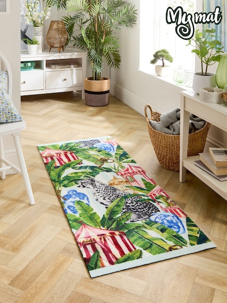 My Mat Green Studio Lux Leopard Print Runner (V28548) | £45