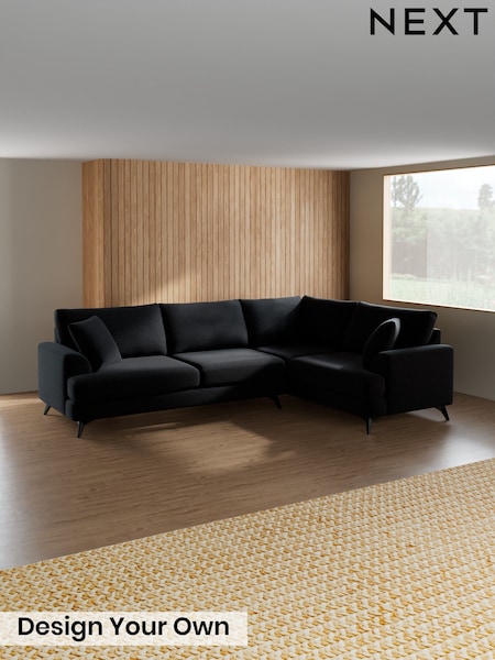 Fine Chenille Easy Clean/Black - Parker