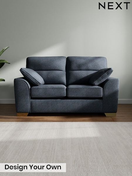 Tweedy Chenille/Navy Blue - Stamford Highback
