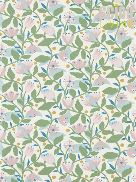 Scion Lilac Dancing Daisies Oakham A4 Wallpaper (V28993) | £1