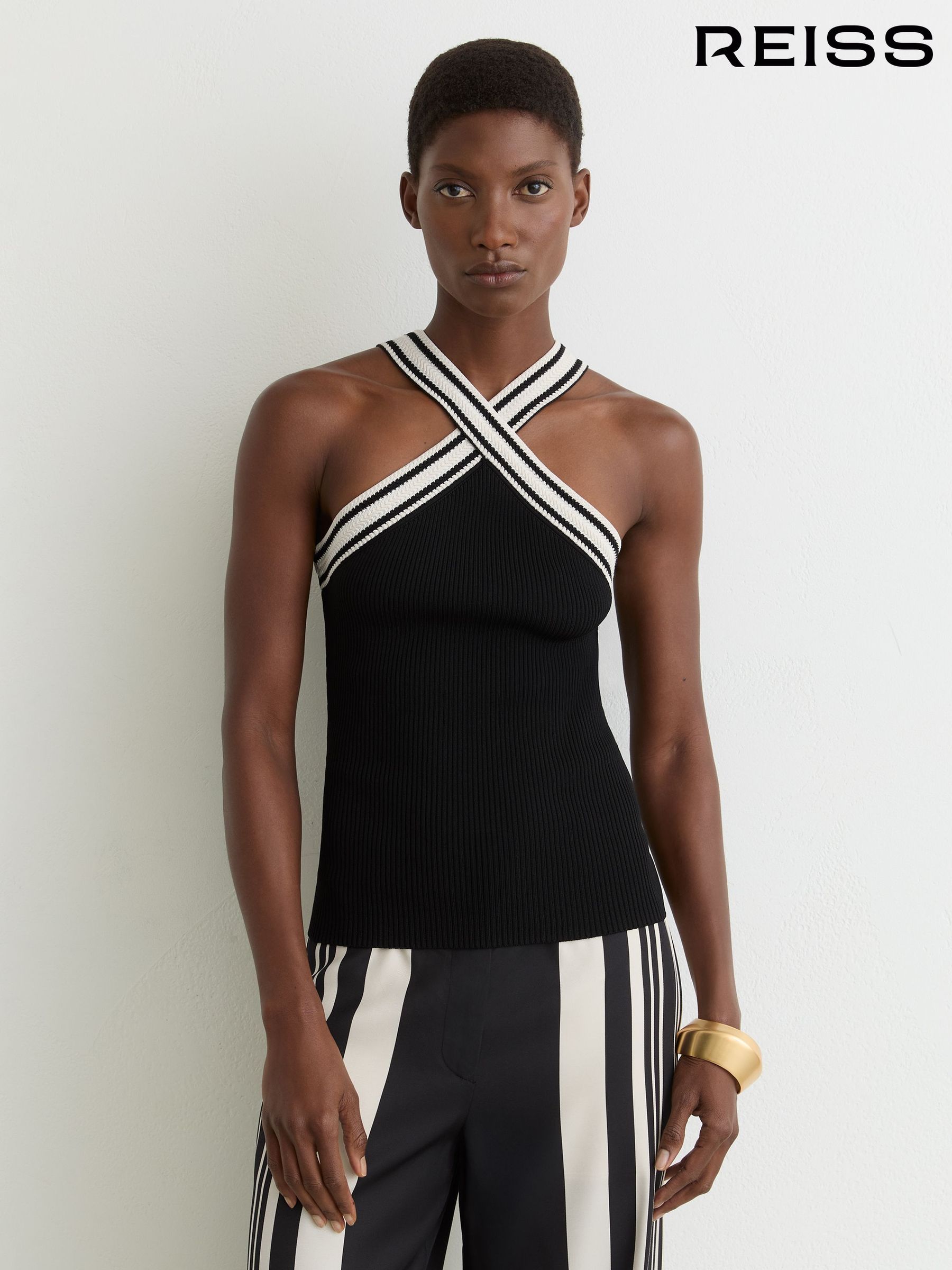 Buy Women's Halter Neck Knitted Tops Online | Next UK