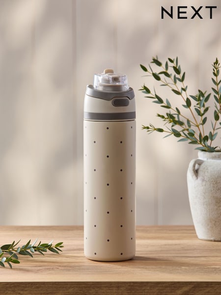 700ml Polka Dot Sip Or Swig Water Bottle