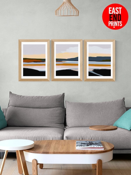 East End Prints Set of 3 Oak Peaceful Calm of Evening Wall Art Prints by Ana Rut Bre (V29473) | £140 - £370