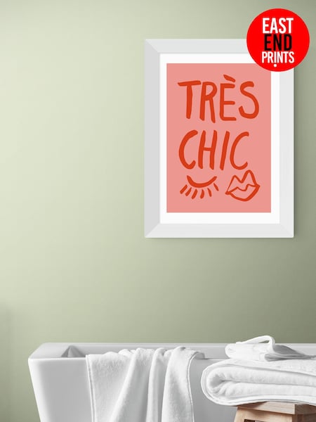 East End Prints White Tres Chic Wall Art Print by 1x Gallery (V29502) | £50 - £130