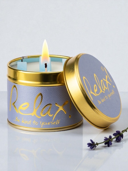 Lily-Flame Relax Scented Candle Tin (V30041) | £11
