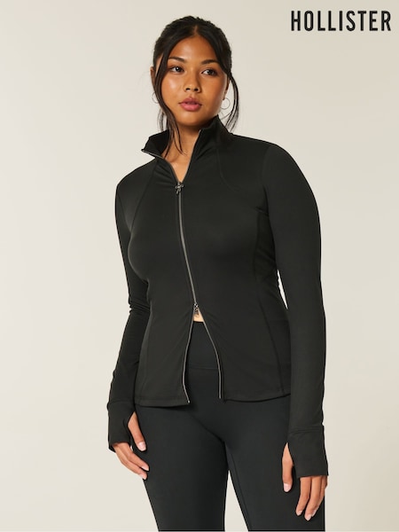 Hollister Gilly Hicks Active Recharge Slim & Snatched Full-Zip Sweat Top (V30429) | £40