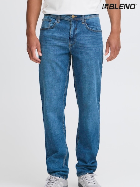 Blend Blue Straight Stretch Denim Jeans (V30458) | £45