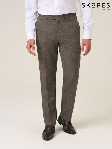 Skopes Brown Tailored Fit Jude Tweed Suit (V30465) | £79
