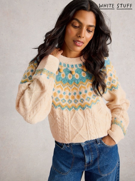 White Stuff White Izzy Fairisle Pattern Jumper (V30544) | £75