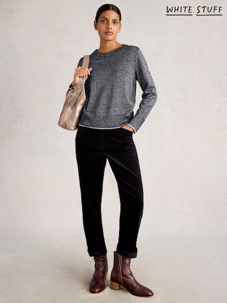 White Stuff Blue Katie Sparkle Jumper (V30555) | £59