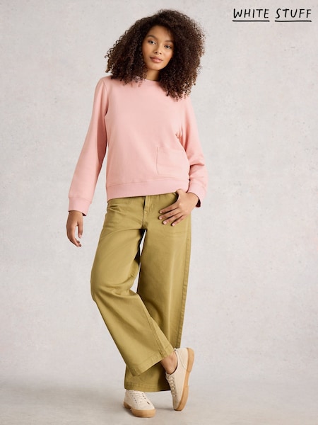 White Stuff Pink Nep Sweatshirt (V30581) | £55