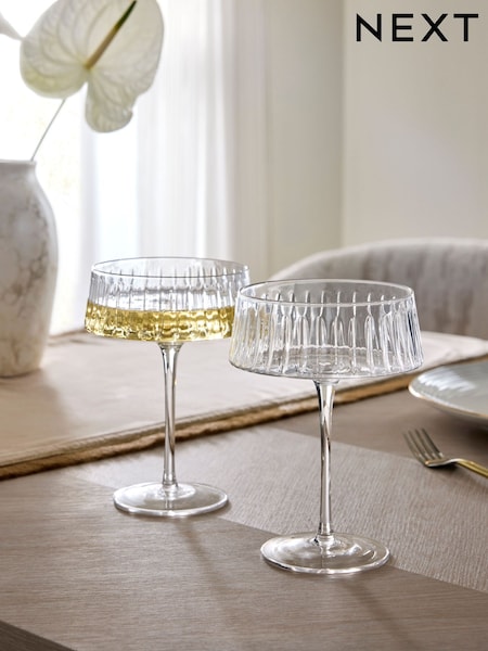Set Of 2 Collins Cocktail Glasses