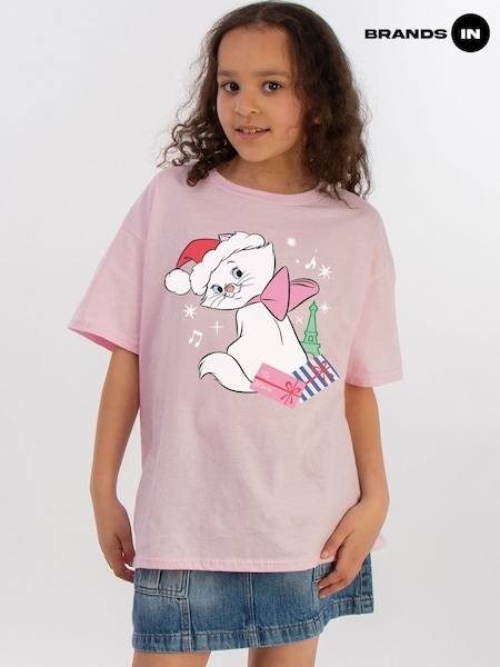 Brands In Pink Disney The Aristocats Marie Christmas T-Shirt (V30688) | £18