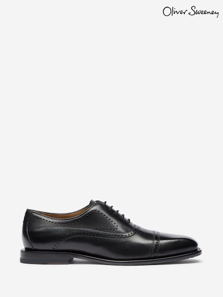 Oliver Sweeney Polished Leather Oxford Black Shoes (V30737) | £179