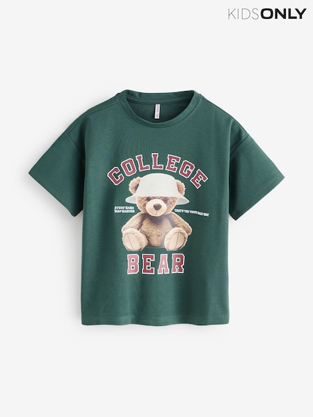 Teddy Green Print T-Shirt (V30855) | £16