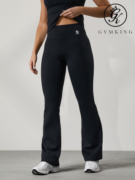 Black 365 Flared Yoga Leggings (V31140) | £35
