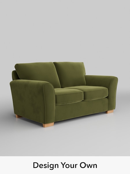 Plush Velvet Easy Clean/Mid Olive Green Michigan Ii (V31245) | £875