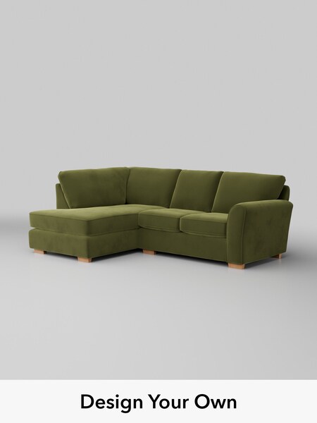 Plush Velvet Easy Clean/Mid Olive Green Michigan Ii (V31245) | £1,450