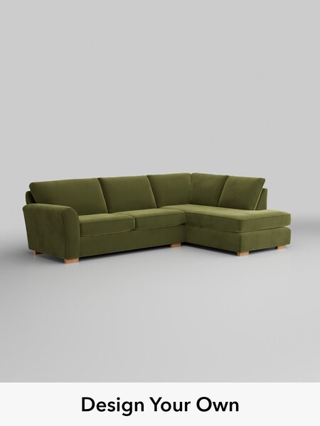 Plush Velvet Easy Clean/Mid Olive Green Michigan Ii (V31245) | £1,650
