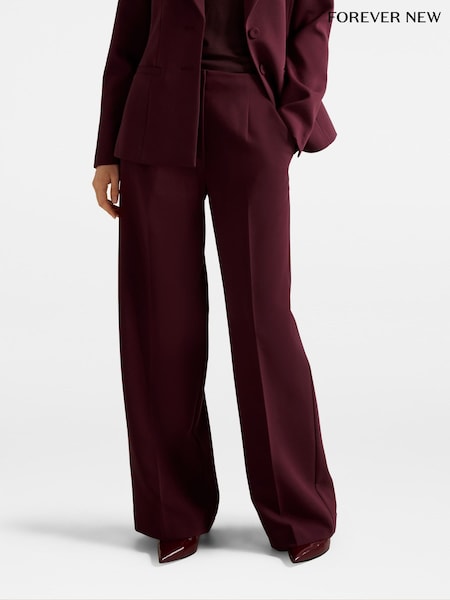 Forever New Red Lee Wide Leg Pants (V31425) | £60