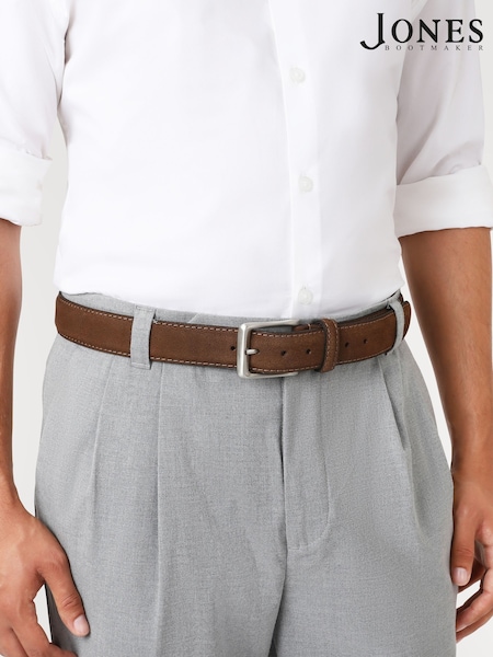 Jones Bootmaker Brown Unison Leather Belt (V31437) | £35