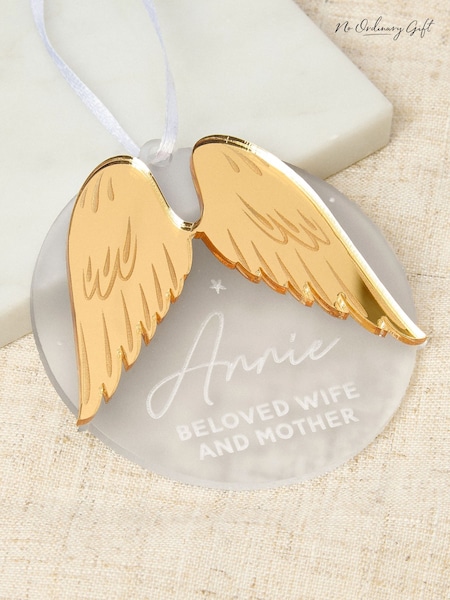 Memorial Christmas Decoration with Metallic Wings by No Ordinary Gift (V31521) | £16