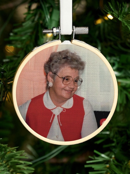 Mini Photo Hoop Memorial Christmas Tree Decoration by No Ordinary Gift (V31533) | £15